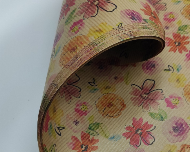 Carta da regalo "Natura", fantasia cartoline natalizie, formato 70x100 cm, confezione da 25 fogli