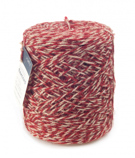 Rotolo cordoncino  juta naturale bi-color "Twisted", diametro 3.5mm, matassa da 1 kg