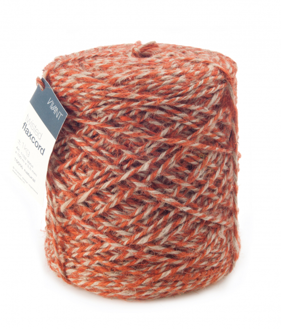 Rotolo cordoncino  juta naturale bi-color "Twisted", diametro 3.5 mm, matassa da 1 kg