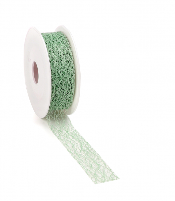 Rotolo nastro rete "Crispy" verde menta, lunghezza 10 metri