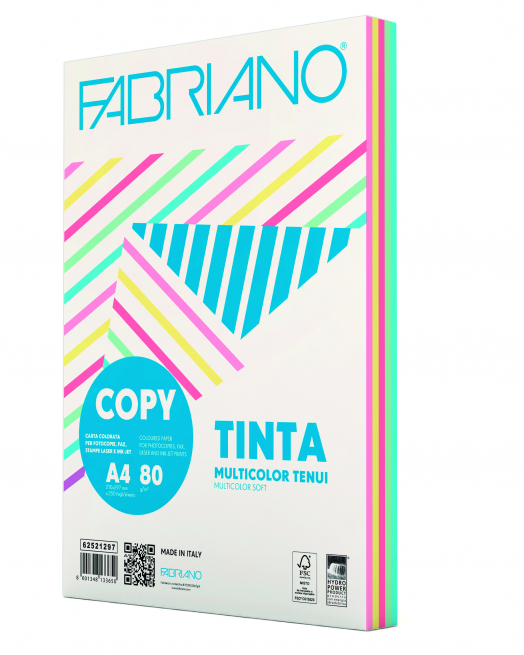 Risma di carta "Mixtenui" da 80 gr/mq, formato A4, confezione da 250 fogli