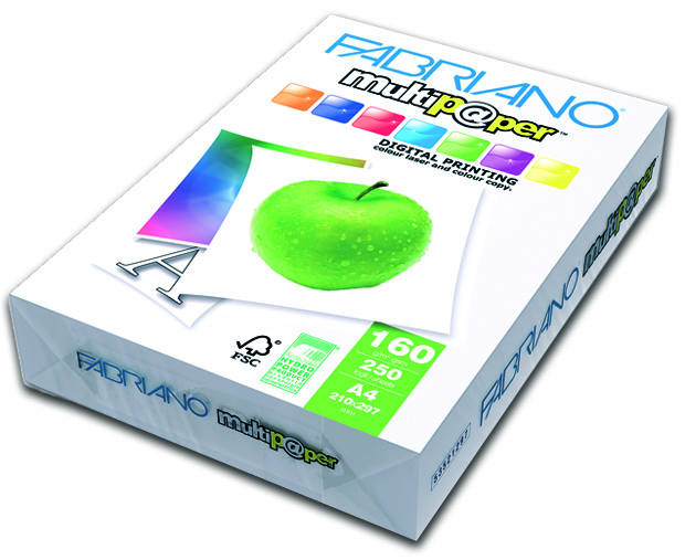 Risma di carta "Multip@per" bianca da 160 gr/mq, formato A3, confezione da 250 fogli