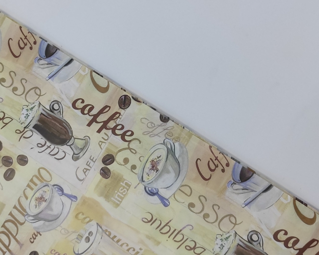 Carta regalo stampa caffè, formato 70x100 cm, confezione da 25 fogli