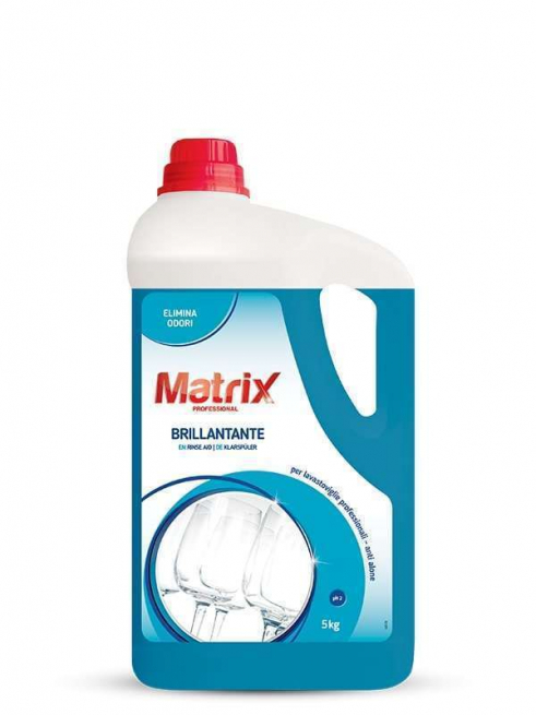 Brillantante concentrato "Matrix" per lavastoviglie professionali