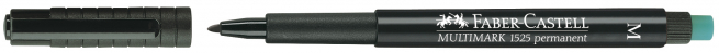 Pennarello marker permanente punta media con speciale gomma integrata