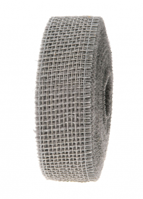 Rotolo nastro juta naturale grigio perla, lunghezza 25 metri