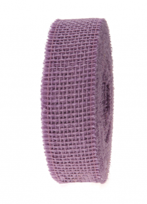 Rotolo nastro juta naturale lavanda, lunghezza 20 metri