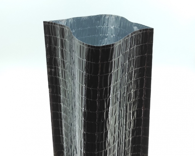 Sacchetto regalo metallizzato fantasia "Trama Nero", confezione da 50 pezzi