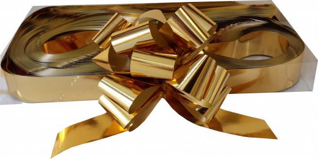 Coccarda laccio lux metallizzato, colore oro