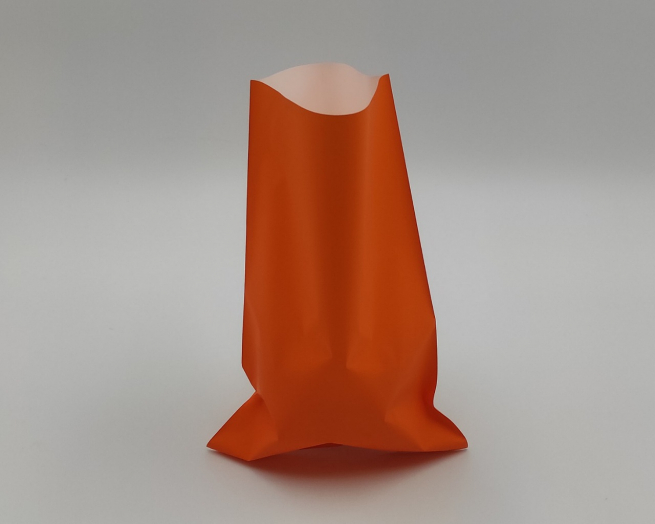 Sacchetto regalo perlato  arancio opaco, confezione da 50 pezzi