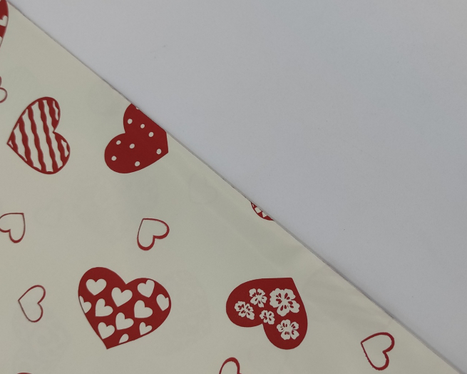 Sacchetto regalo perlato con cuori