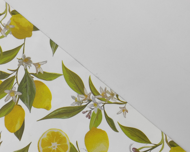 Sacchetto regalo perlato limoncello fondo bianco, formato 35x50 cm, confezione da 25 pezzi