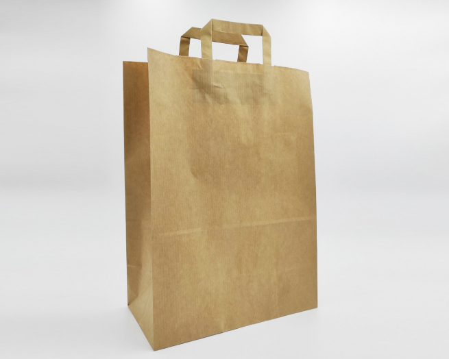 Shopper avana sealing millerighe con maniglia piatta