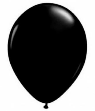 Palloncino 35cm in confezione da 25 pezzi colore nero