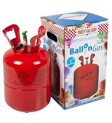 Bombola gas elio usa e getta per gonfiare circa 30 palloncini