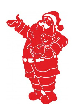 Fustella sottile, figura Babbo Natale