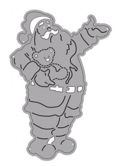 Fustella sottile, figura Babbo Natale