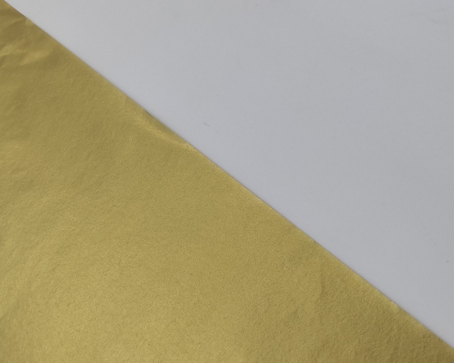 Carta velina metallizzata in fogli,  formato 50x70 cm, confezione da 25 pezzi