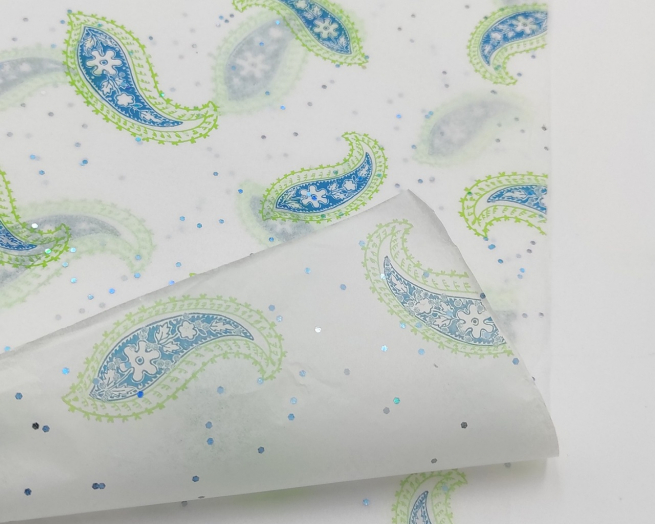 Carta velina con arabeschi fondo bianco, 50x76 cm, confezione da 25 fogli