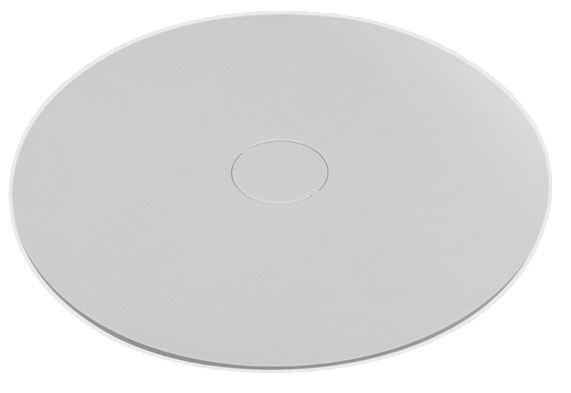 Disco cartone bianco bordo liscio, cartone da 10 kg