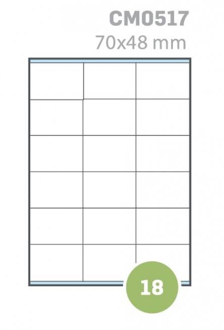 Etichette adesive rettangolari bianche in foglio A4 con margine, per stampa laser, inkjet e fotocopiatrice in scatola da 100 fogli