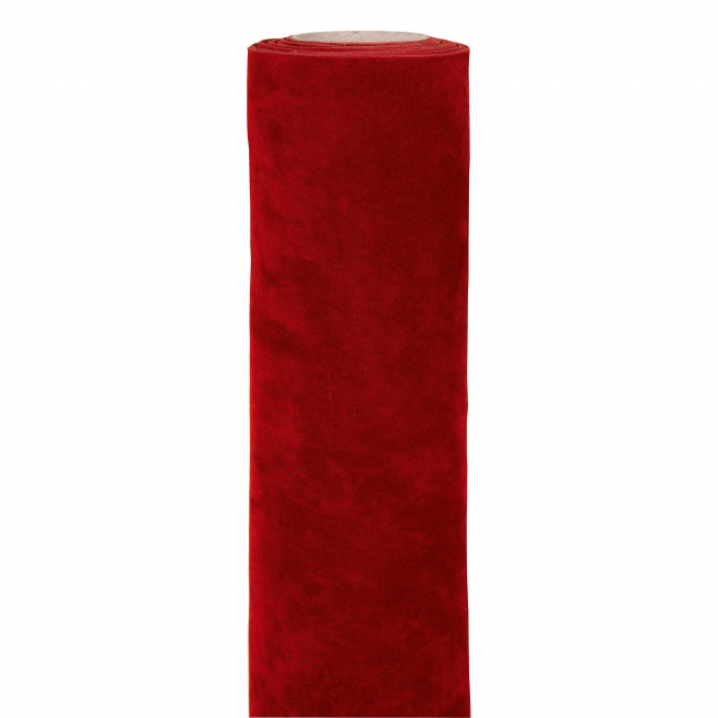 Bobina doppio velluto rosso cm 30 x 3 mt