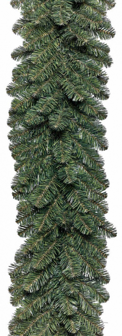 Festone di pino verde, lunghezza 540 cm, diametro 40 cm