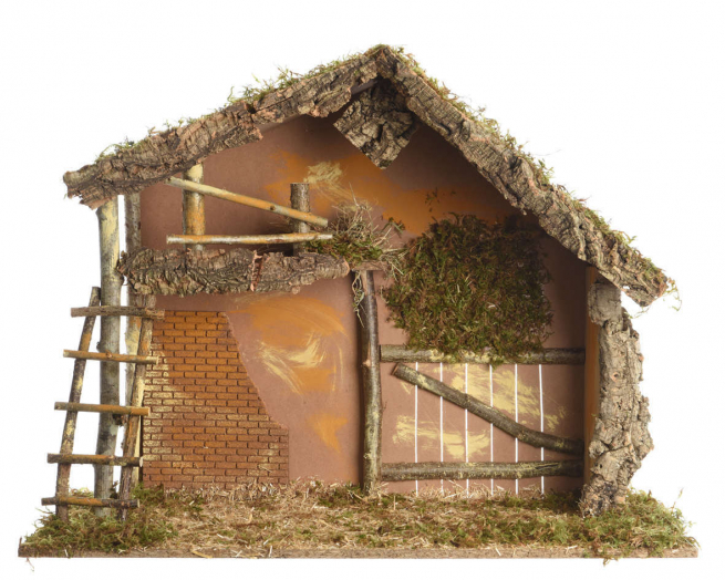 Capanna naturale con sughero, altezza 62 cm