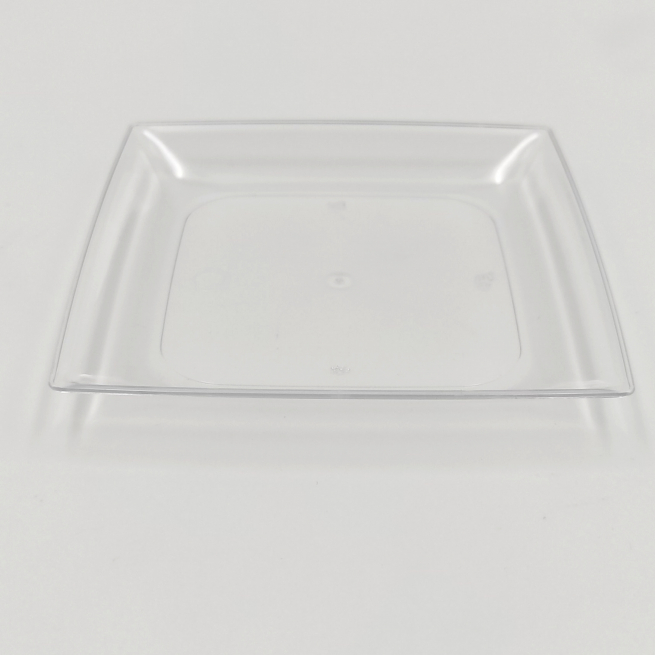 Piattino fingerfood trasparente quadrato 95x95mm confezione da 132 pezzi