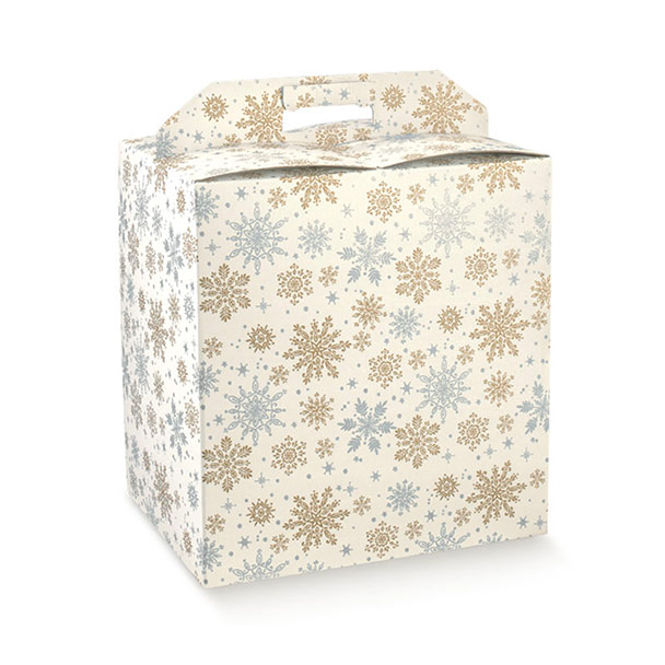 Scatola per confezioni regalo fantasia "Crystal" con maniglia, vari formati