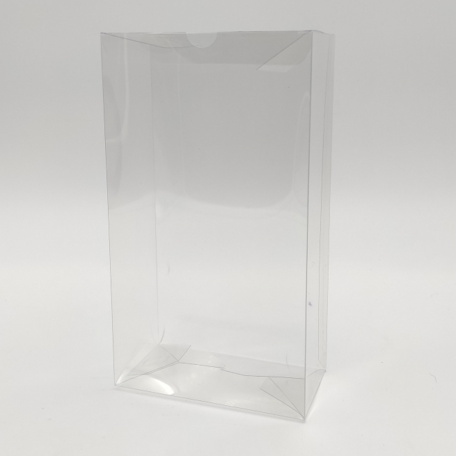 Scatola in plastica trasparente, con base rettangolare automontante, confezioni da 10 pezzi
