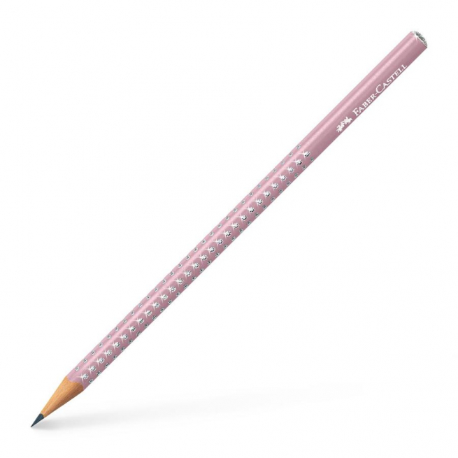 Matita di grafite Sparkle, con effetto scintillante, rosa perlato