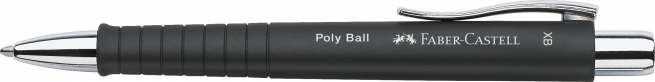 Penna a sfera poly ball XB, fusto colorato con inchiostro blu