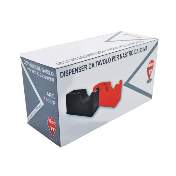 Dispenser tendinastro da tavolo, per nastro da 33 metri, colori assortiti
