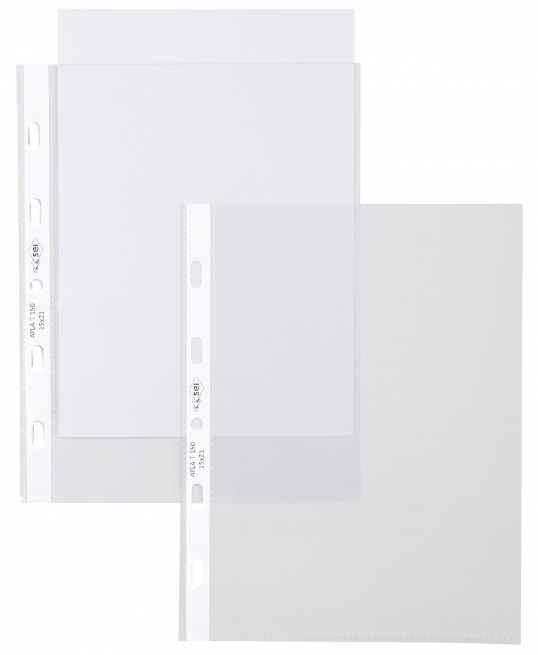 Busta Atla 150 con perforazione universale, formato A5 15x21, liscia alto spessore, confezione da 25 pezzi