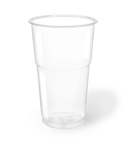 Bicchiere trasparente " SLIM-TUMBLER "350cc in R-PET, confezione da 50 pezzi