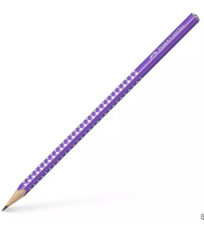 Matita di grafite Sparkle, con effetto scintillante, lilla