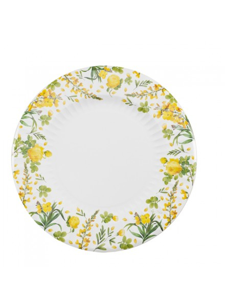 Sottopiatto in cartoncino fantasia "Fiori di Toscana", diametro 33cm, confezione da 6 pezzi