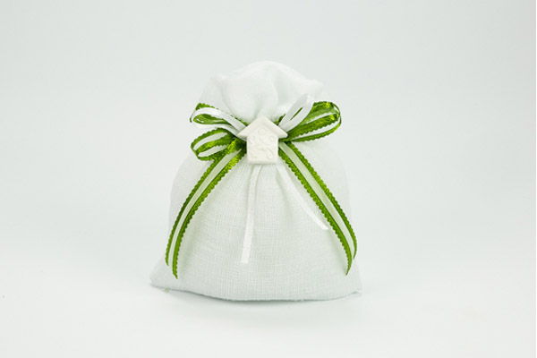 Sacchetto piatto in lino, 11x13 cm, confezione da 10 pezzi