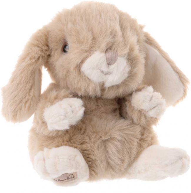 Coniglio peluche "Lovely Canini" tortora, altezza 28 cm