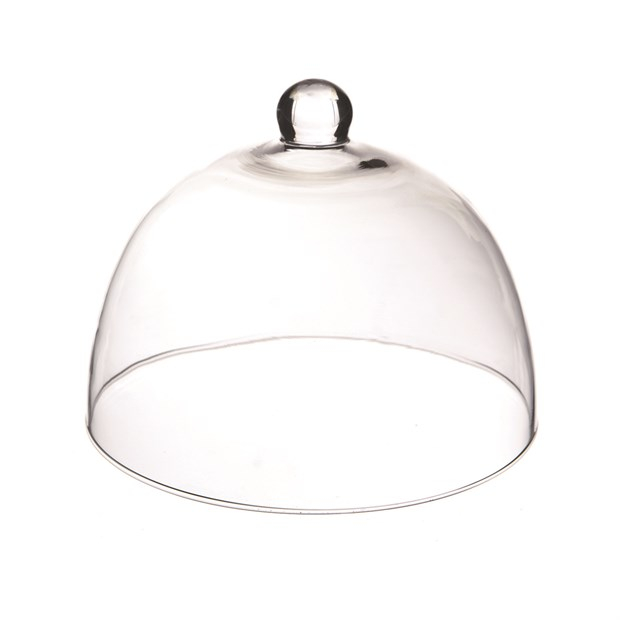 Campana in vetro, diametro 28 cm e altezza 20.5 cm