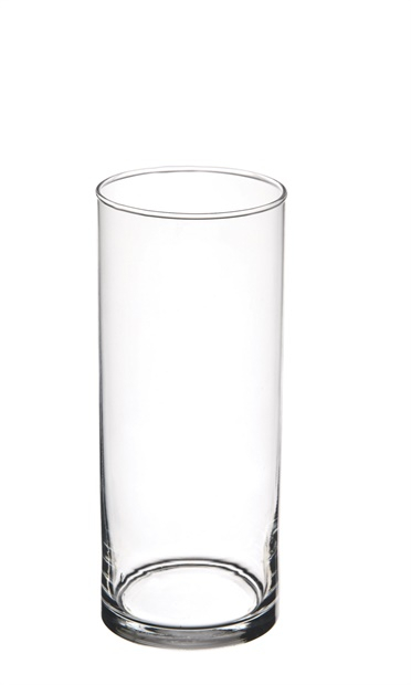 Cilindro in vetro, altezza 30 cm e diametro 12 cm