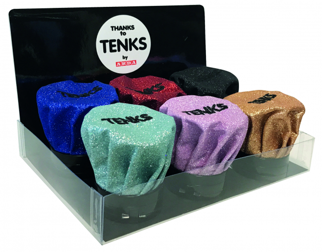 Temperamatite "Tenks" 3 fori con serbatoio in colori assortiti