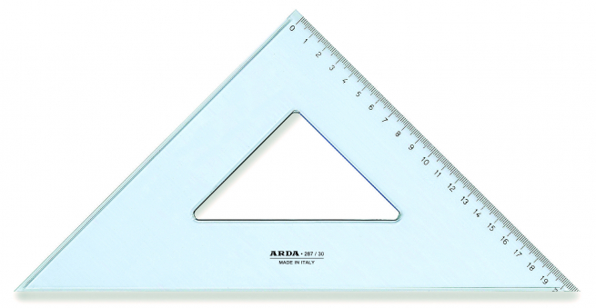 Squadra "Uni" 45° da 30 cm