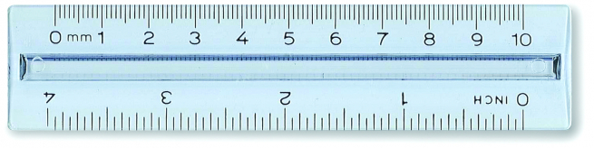 Decimetro trasparente 10 cm