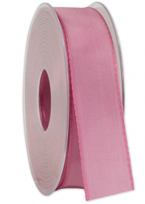 Rotolo nastro animato "Original" in tessuto rosa scuro cangiante, lunghezza 25 metri