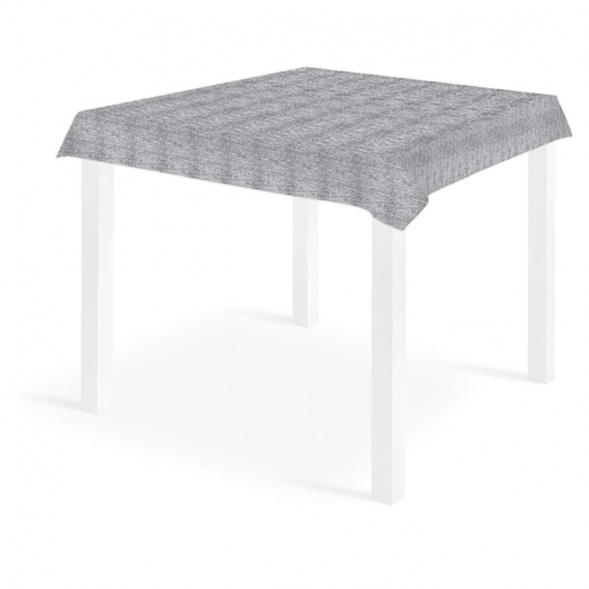 Tovaglia quadrata fantasia "Gio'" grigio in tessuto non tessuto airlaid 100x100cm, confezione da 25 pezzi