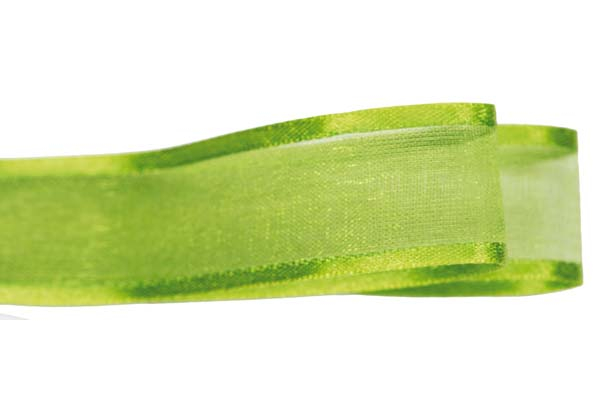 Rotolo nastro organza satin 6 mm, lunghezza 100 metri