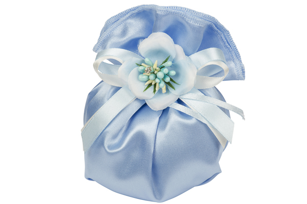 Sacchetto in raso "Albarosa" 13x15 cm, confezione da 10 pezzi