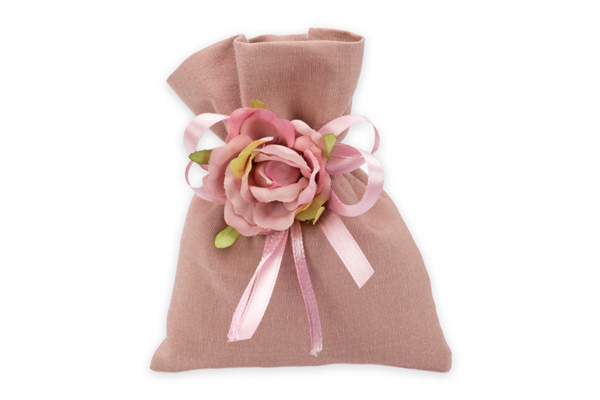 Sacchetto "Rosy" piatto 10x13 cm, confezione da 10 pezzi
